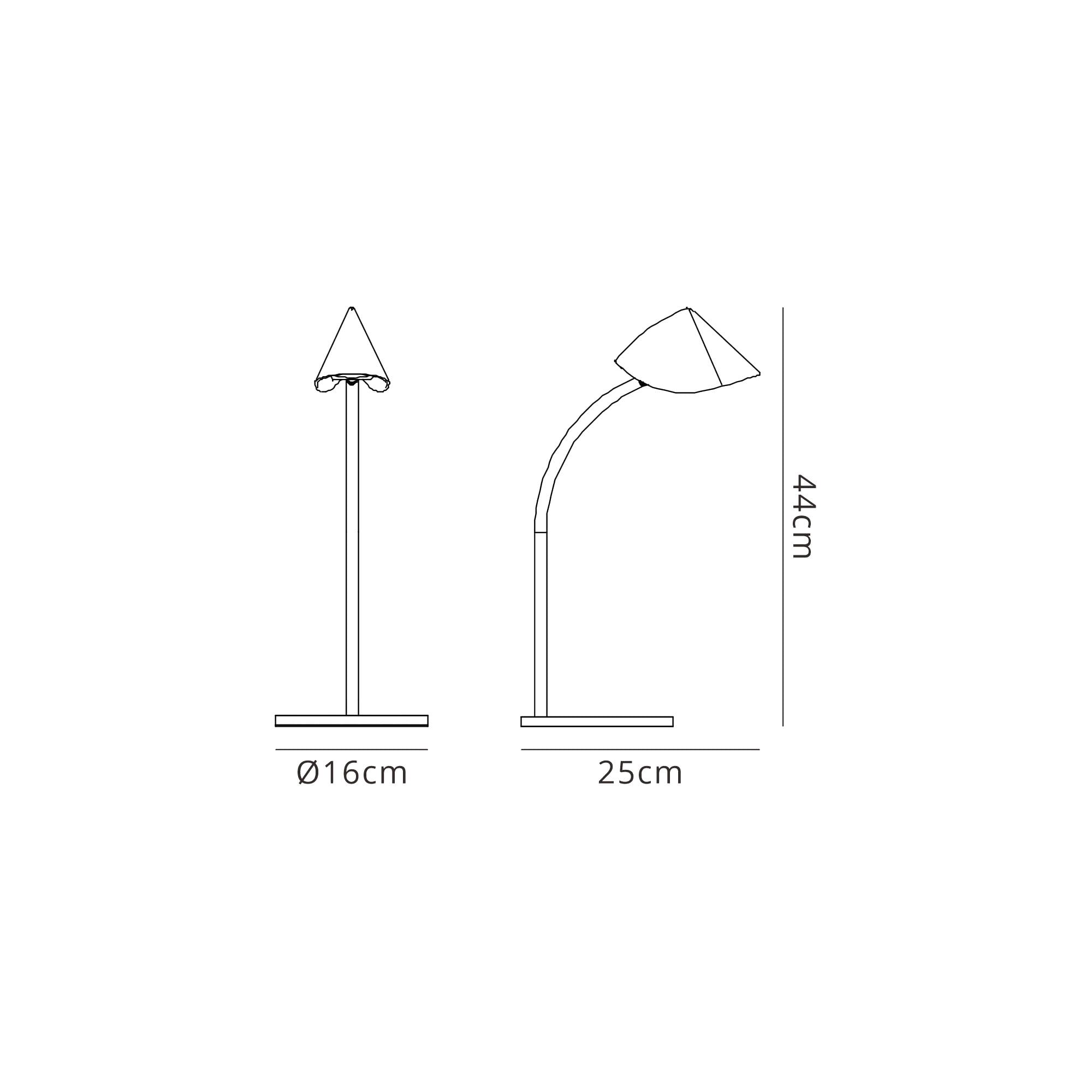 M7584 Capuccina Small 1 Light Table Lamp 8.5W LED Black