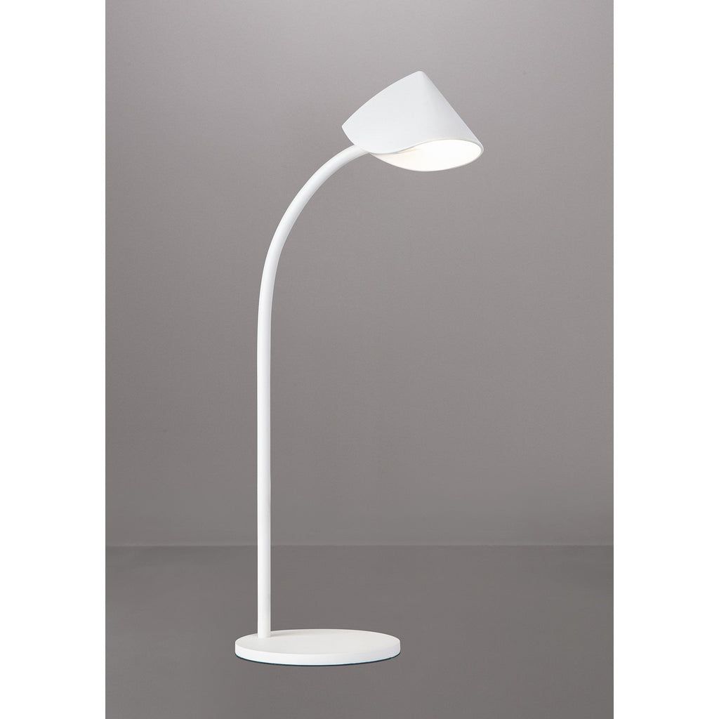 M7586 Capuccina Large 1 Light Table Lamp 8.5W LED White