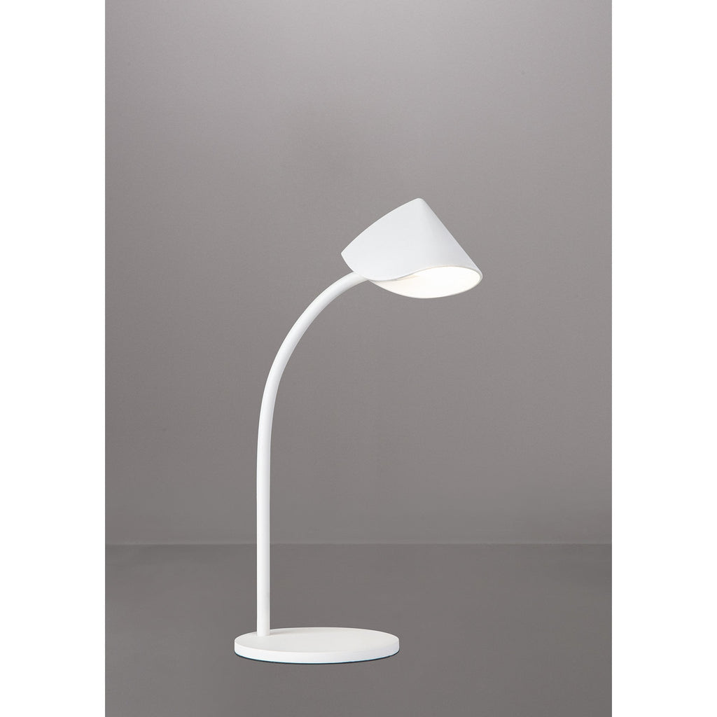 M7576 Capuccina Small 1 Light Table Lamp 8.5W LED White