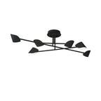 M7580 Capuccina Large 6 Light Semi Flush 45W LED Black