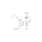 M7575 Capuccina 1 Light Wall Lamp 7W LED White