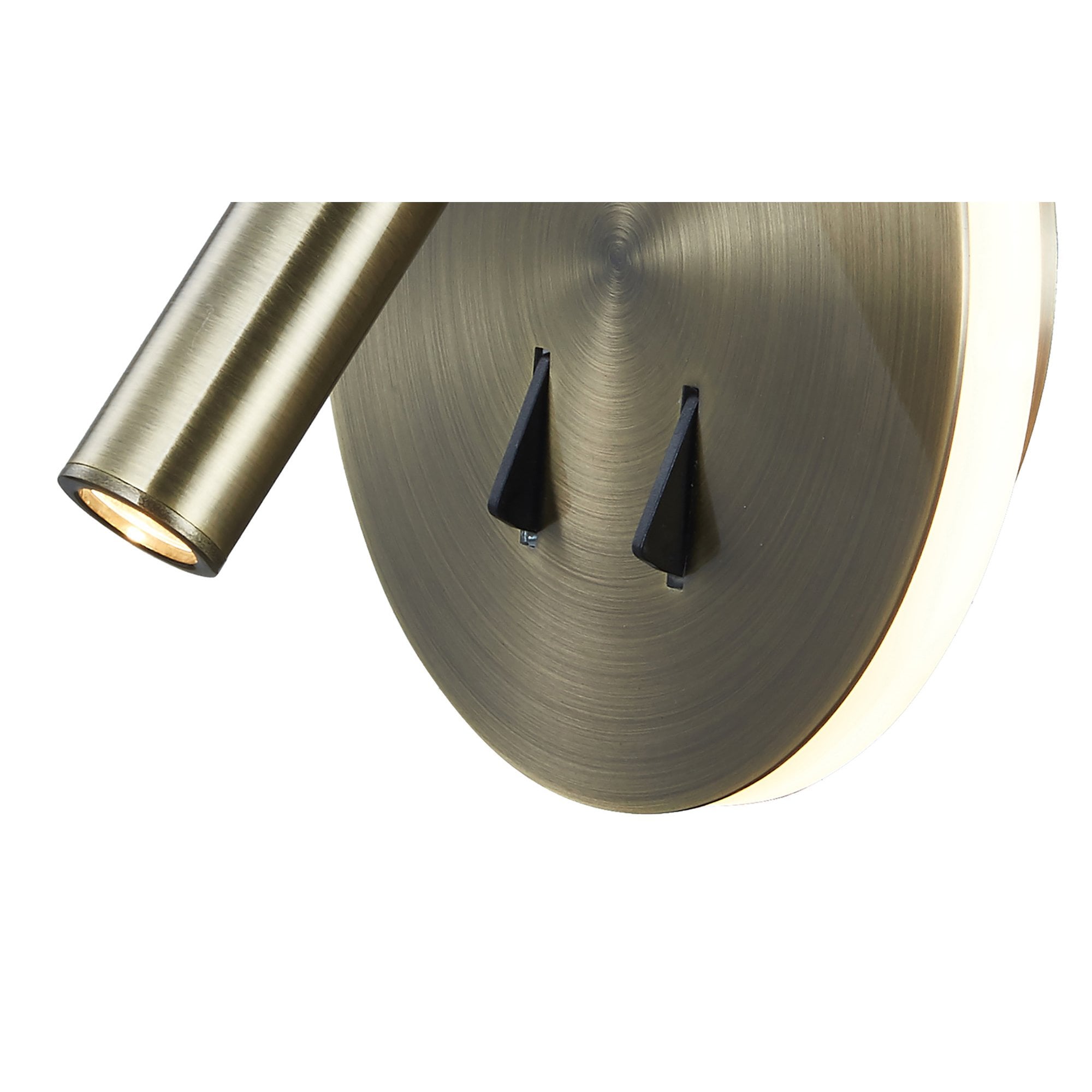 M6082 Cayman Round Wall + Reading Light 6W + 3W LED Antique Brass