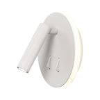 M6080 Cayman Round Wall + Reading Light 6W + 3W LED Matt White