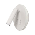 M6080 Cayman Round Wall + Reading Light 6W + 3W LED Matt White