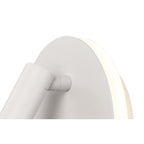 M6080 Cayman Round Wall + Reading Light 6W + 3W LED Matt White