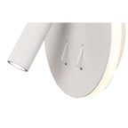 M6080 Cayman Round Wall + Reading Light 6W + 3W LED Matt White