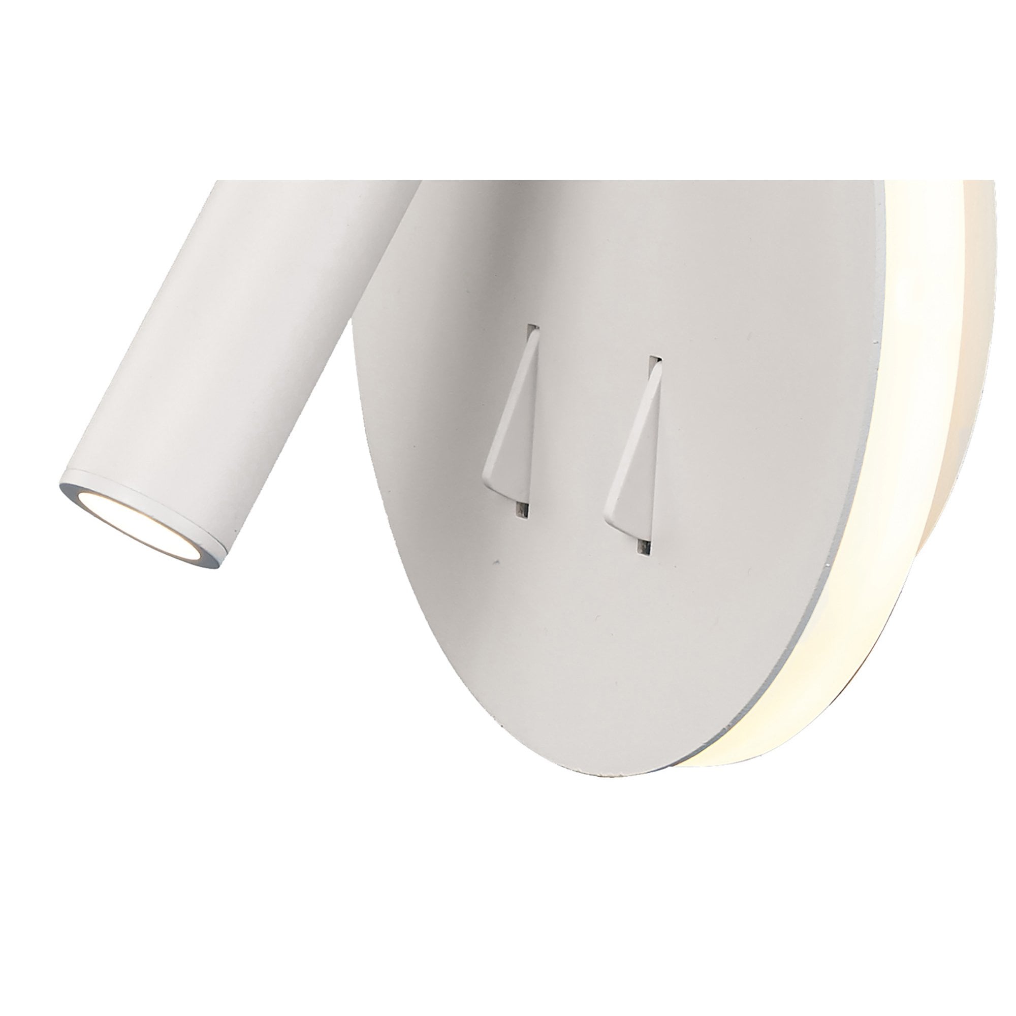 M6080 Cayman Round Wall + Reading Light 6W + 3W LED Matt White