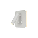 M7823 Cayman Square Wall + Reading Light 6W + 3W LED White
