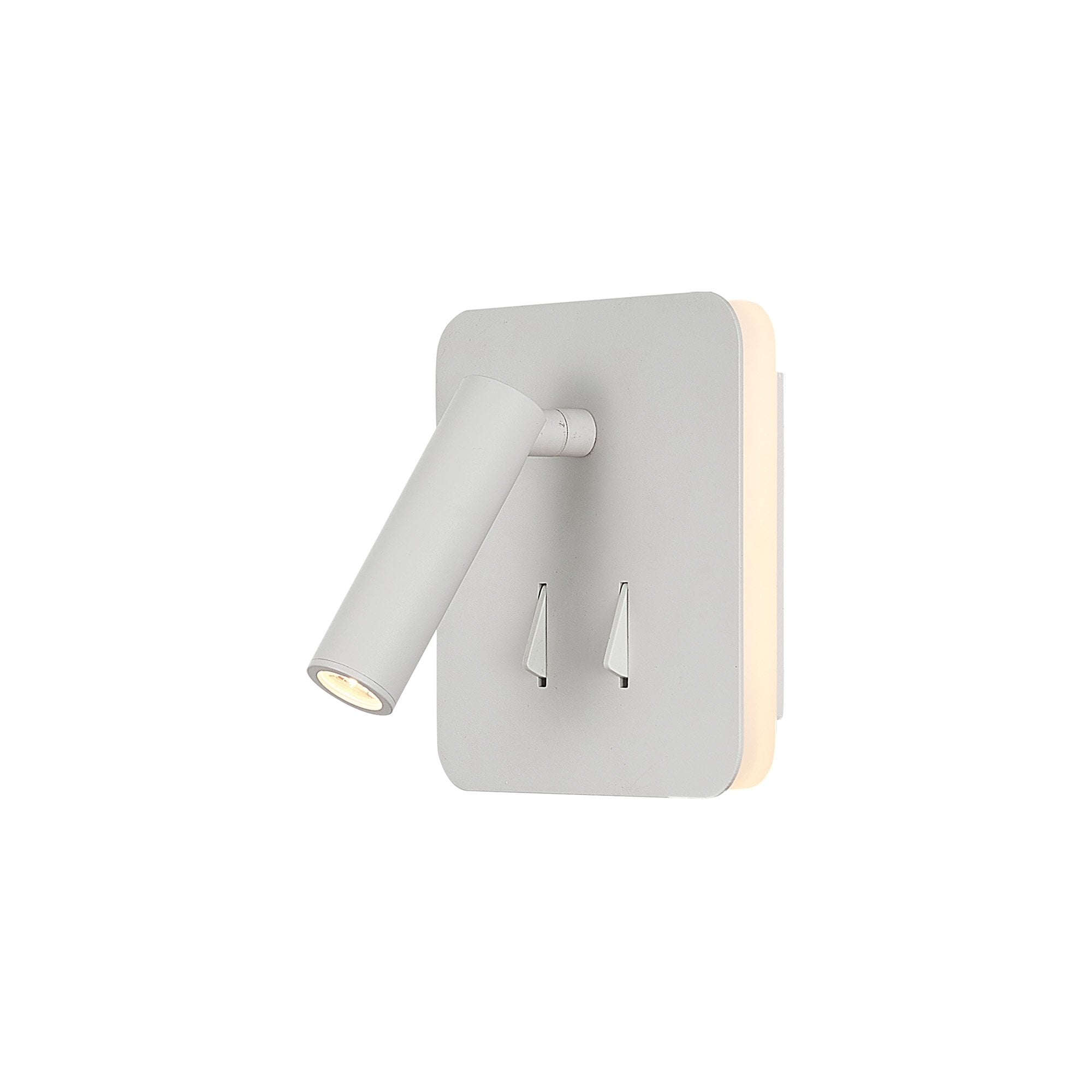 M7823 Cayman Square Wall + Reading Light 6W + 3W LED White
