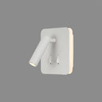 M7823 Cayman Square Wall + Reading Light 6W + 3W LED White
