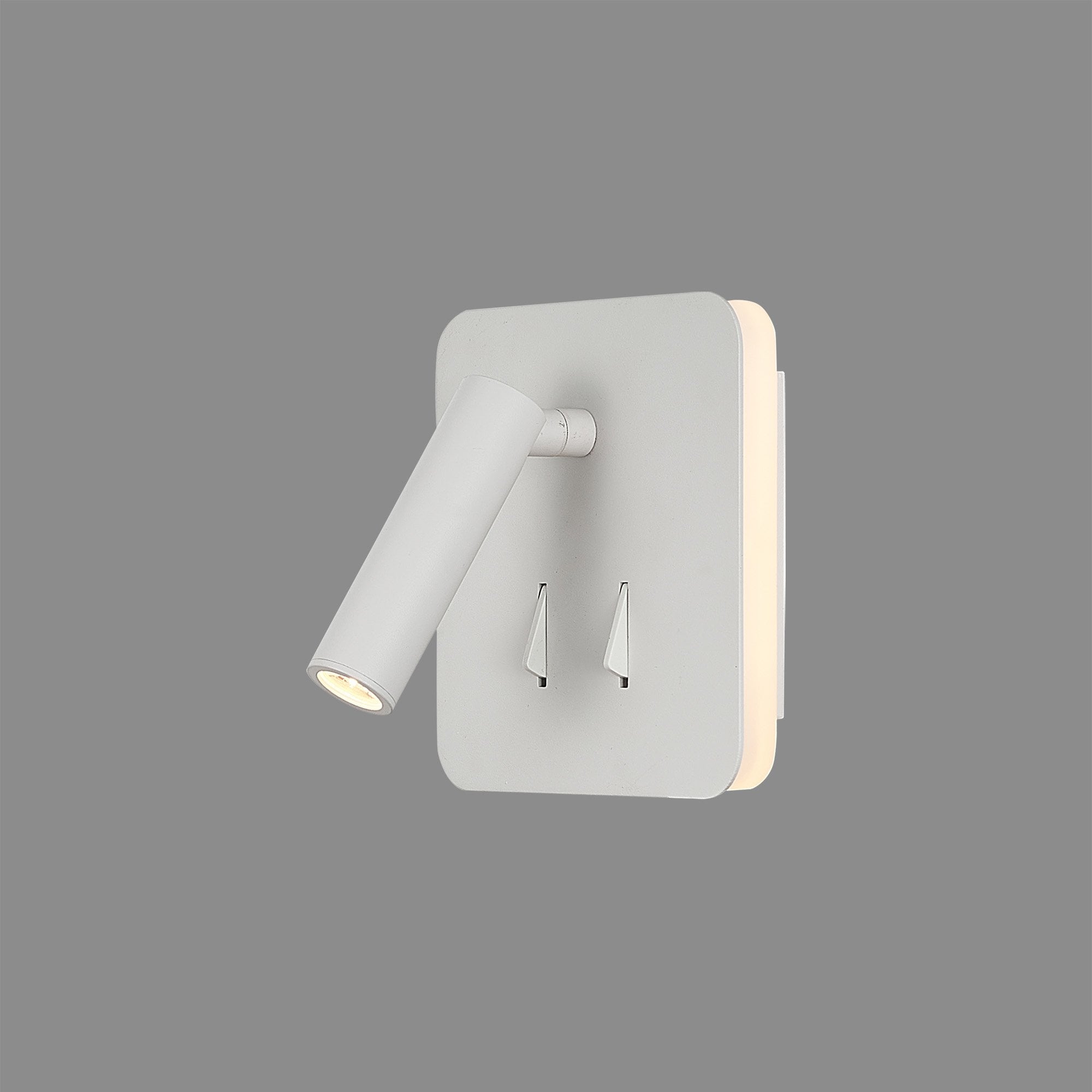 M7823 Cayman Square Wall + Reading Light 6W + 3W LED White
