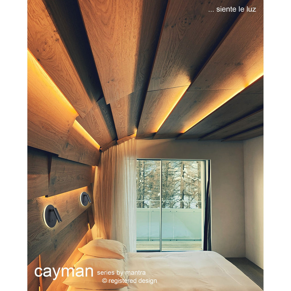 M7823 Cayman Square Wall + Reading Light 6W + 3W LED White