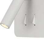 M7823 Cayman Square Wall + Reading Light 6W + 3W LED White