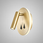 M7853 Cayman Round Wall + Reading Light 6W + 3W LED Satin Gold