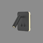 M7826 Cayman Square Wall + Reading Light 6W + 3W LED Sand Black