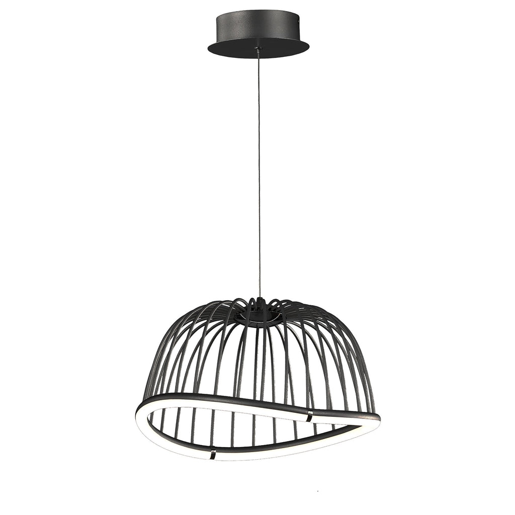 M6685 Celeste Pendant 41cm Round 20W LED Black