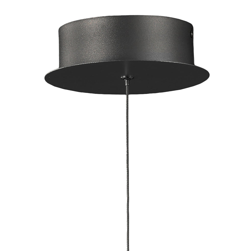 M6685 Celeste Pendant 41cm Round 20W LED Black