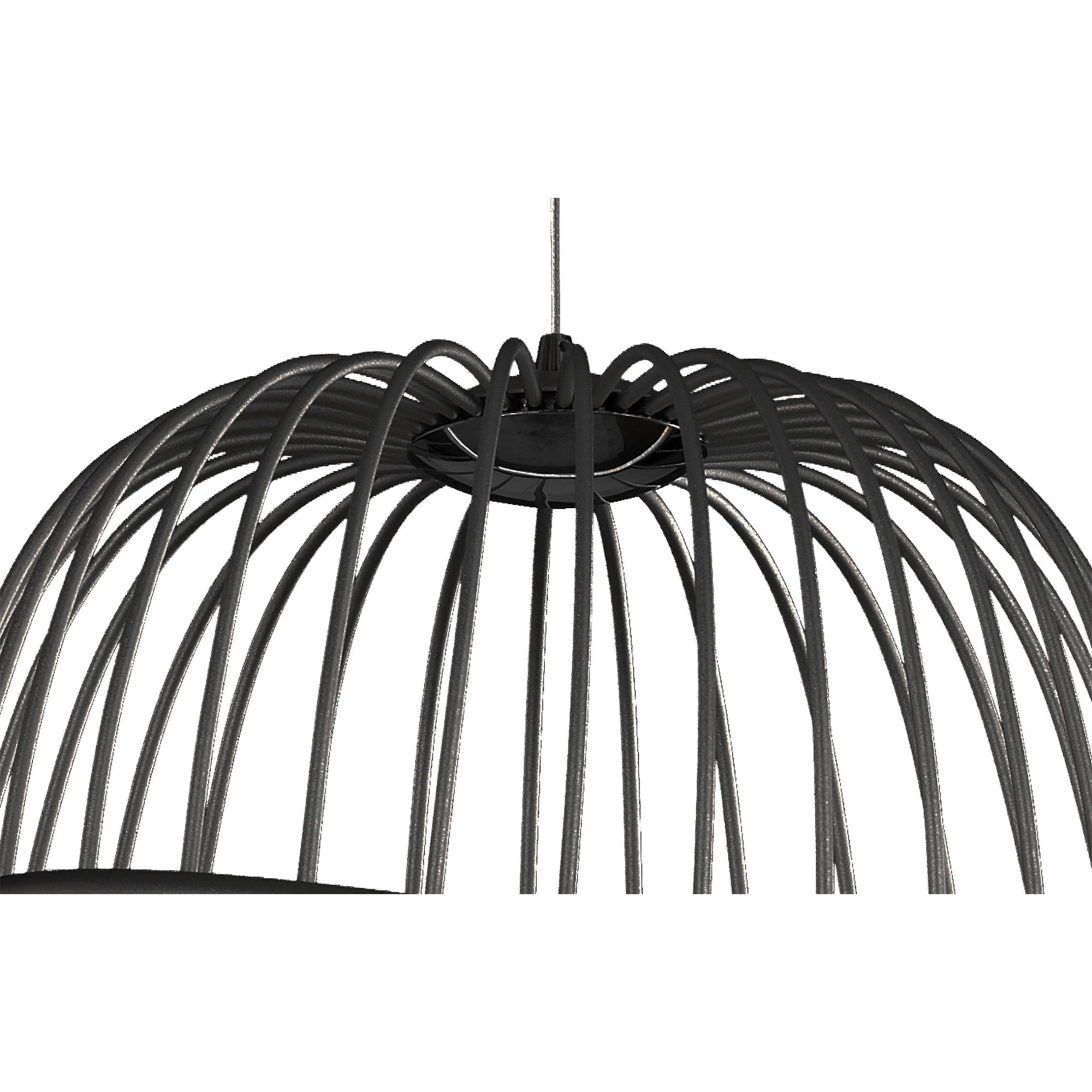 M6685 Celeste Pendant 41cm Round 20W LED Black