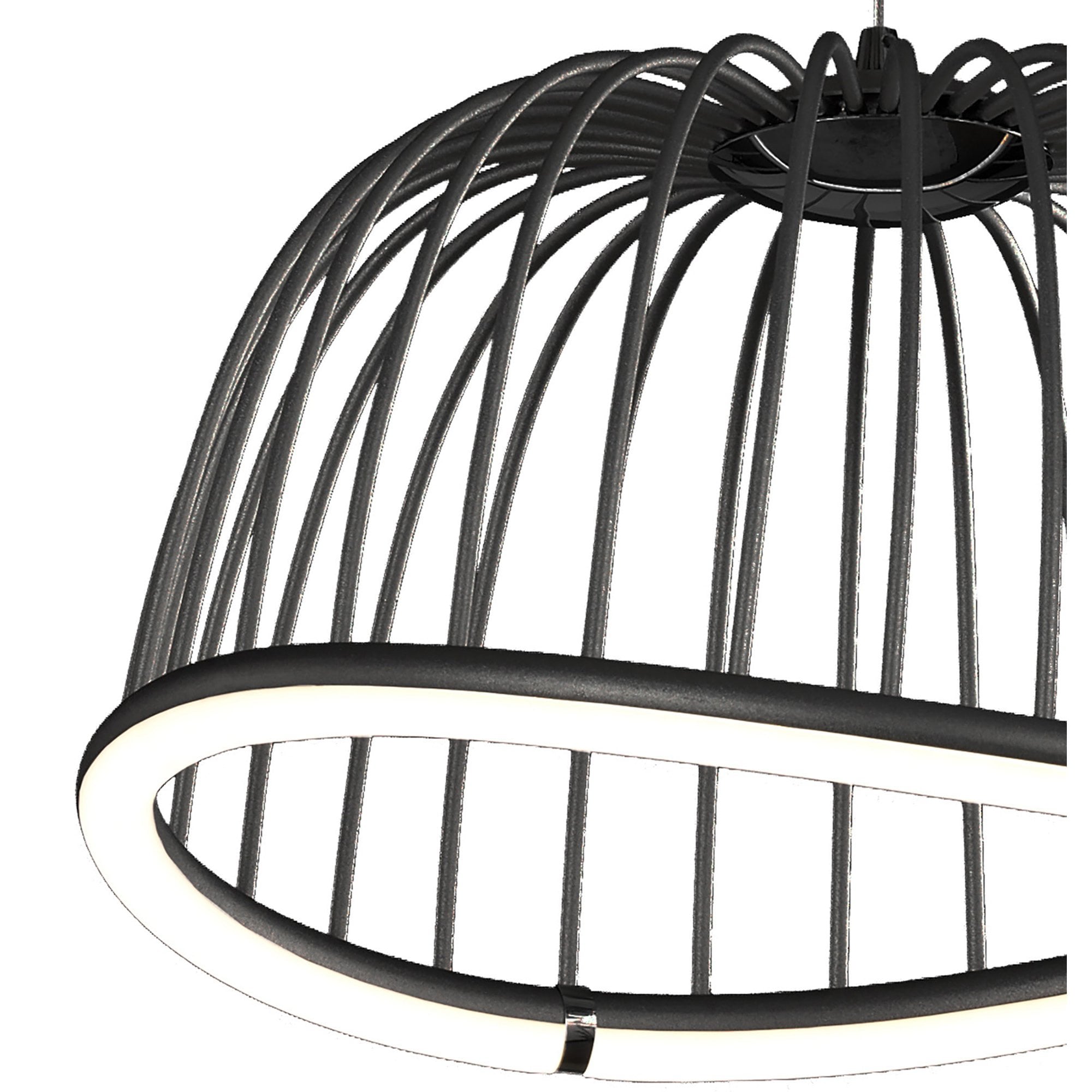 M6685 Celeste Pendant 41cm Round 20W LED Black