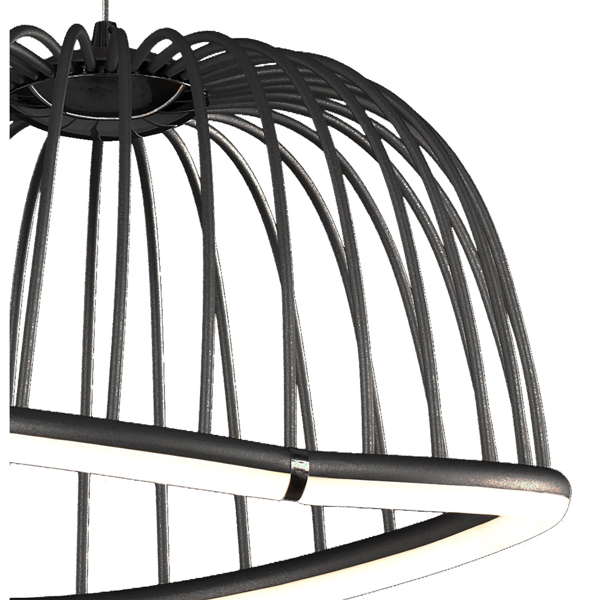 M6685 Celeste Pendant 41cm Round 20W LED Black