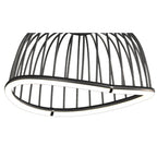 M6685 Celeste Pendant 41cm Round 20W LED Black