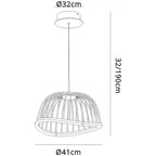 M6682 Celeste Pendant 41cm Round 20W LED White
