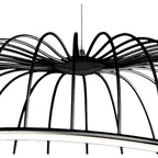 M6683 Celeste Pendant 81cm Round 40W LED Black