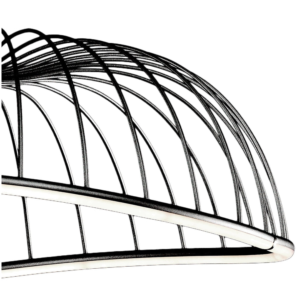 M6683 Celeste Pendant 81cm Round 40W LED Black