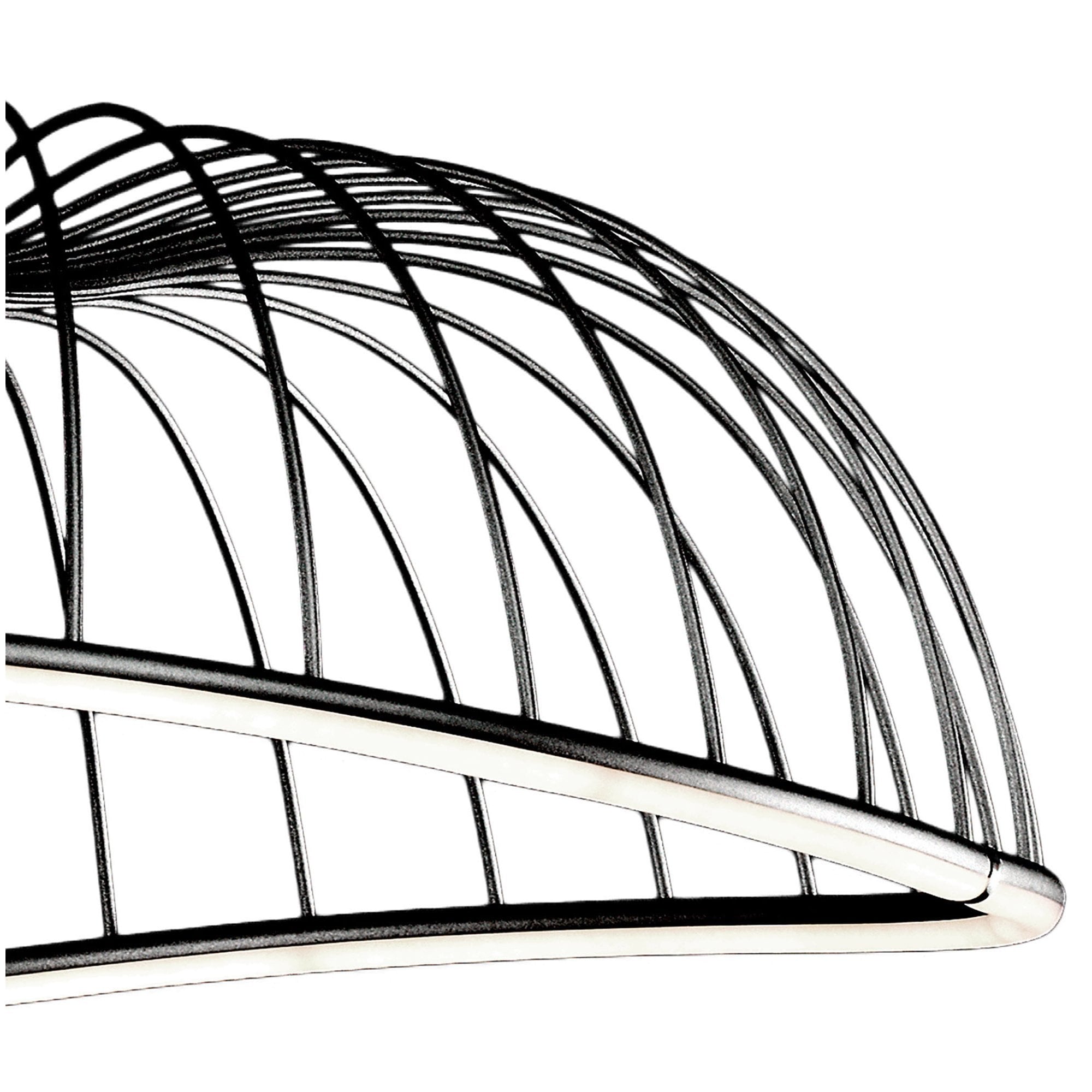 M6683 Celeste Pendant 81cm Round 40W LED Black