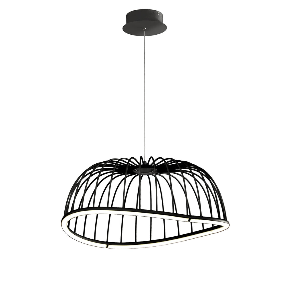 M6684 Celeste Pendant 61cm Round 30W LED Black