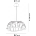 M6684 Celeste Pendant 61cm Round 30W LED Black