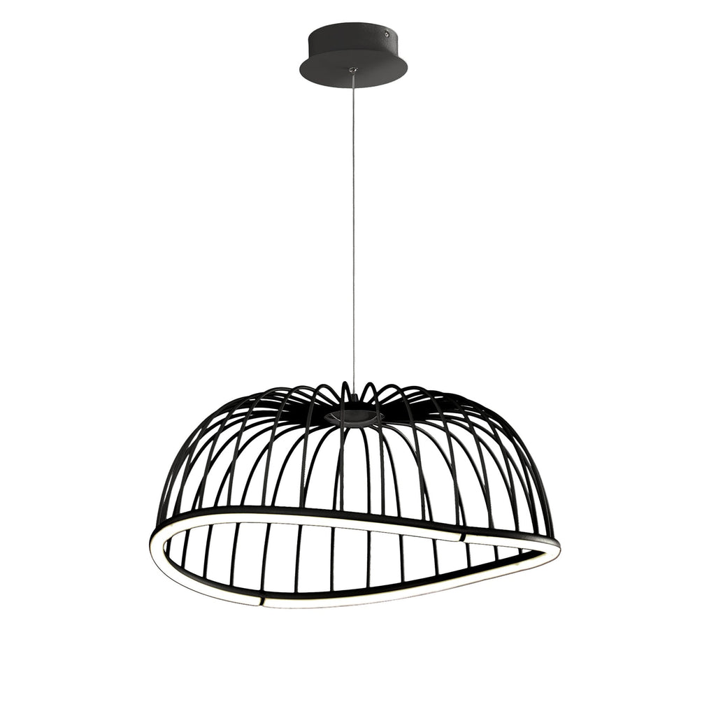 M6684 Celeste Pendant 61cm Round 30W LED Black