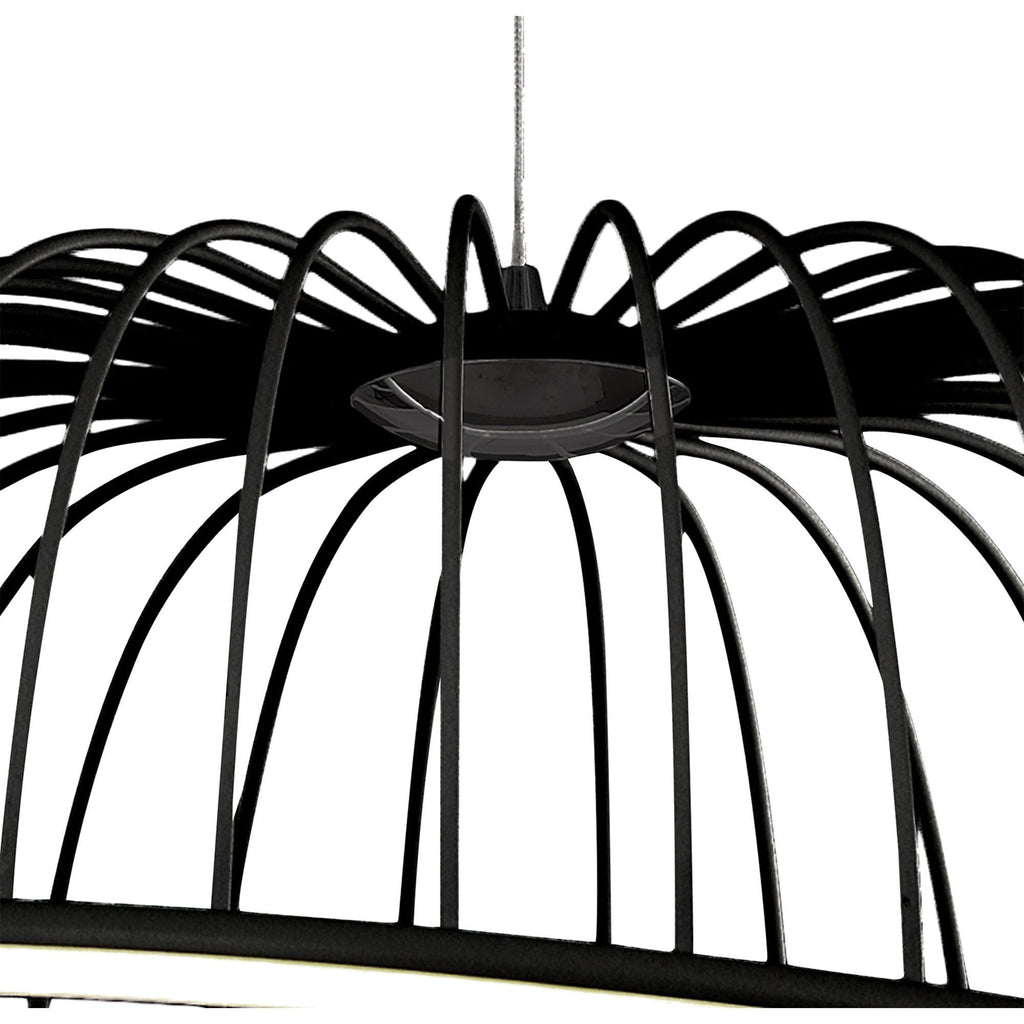 M6684 Celeste Pendant 61cm Round 30W LED Black