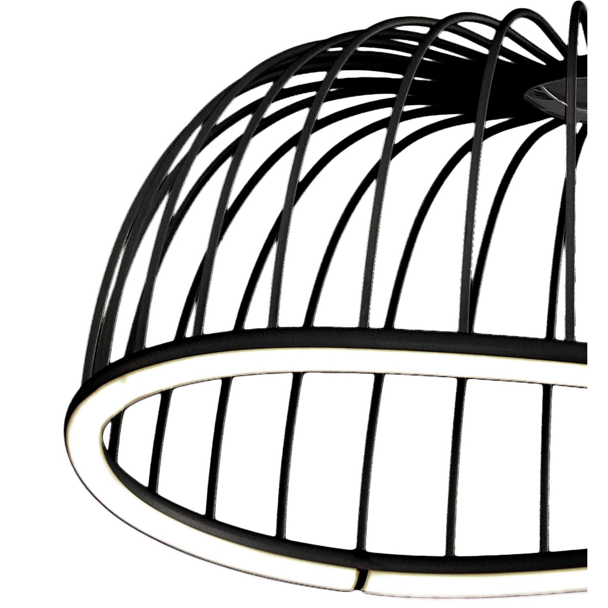 M6684 Celeste Pendant 61cm Round 30W LED Black