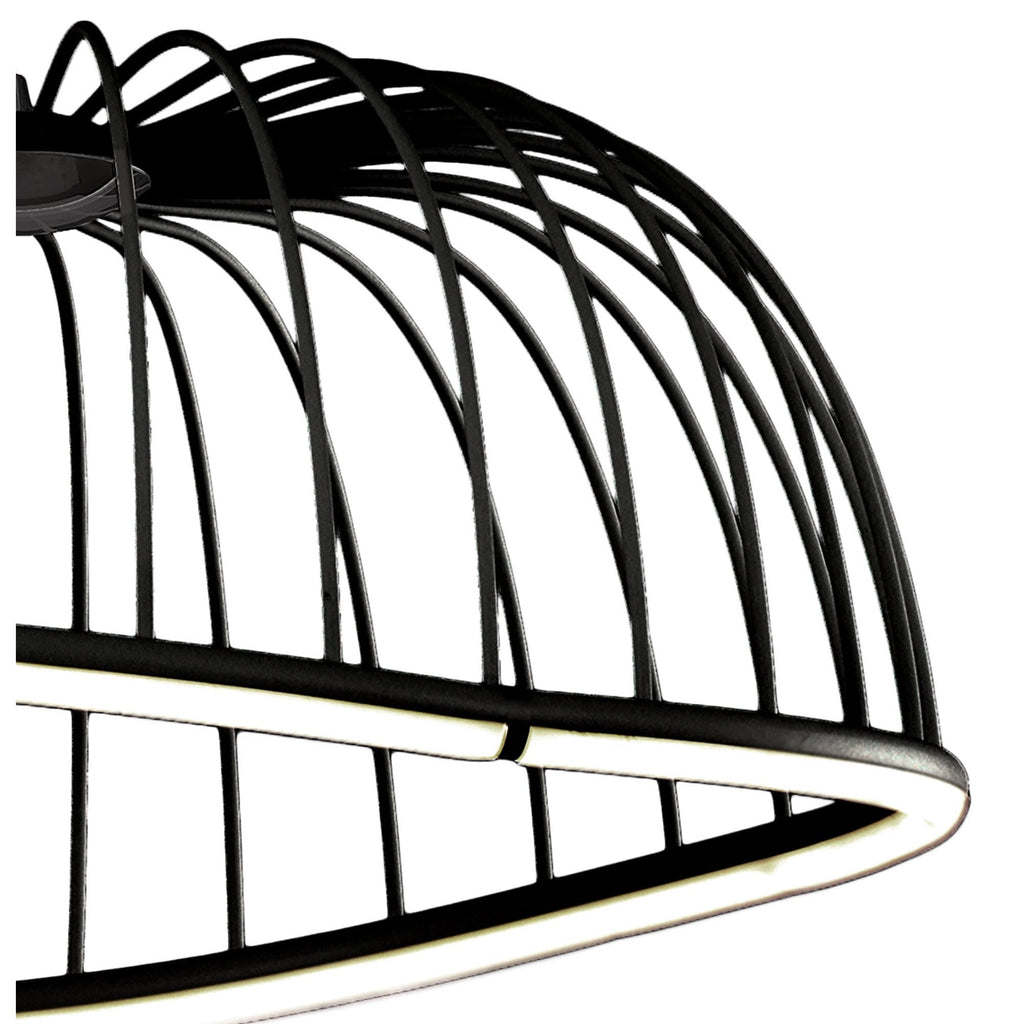 M6684 Celeste Pendant 61cm Round 30W LED Black