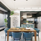 M6680 Celeste Pendant 81cm Round 40W LED White