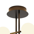 M7633K Cellar Semi Flush 4 Light Replaceable 5W LEDs Black