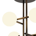 M7633K Cellar Semi Flush 4 Light Replaceable 5W LEDs Black