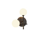 M7635/L Cellar Left Wall Lamp 2 Light Replaceable 5W LEDs Black