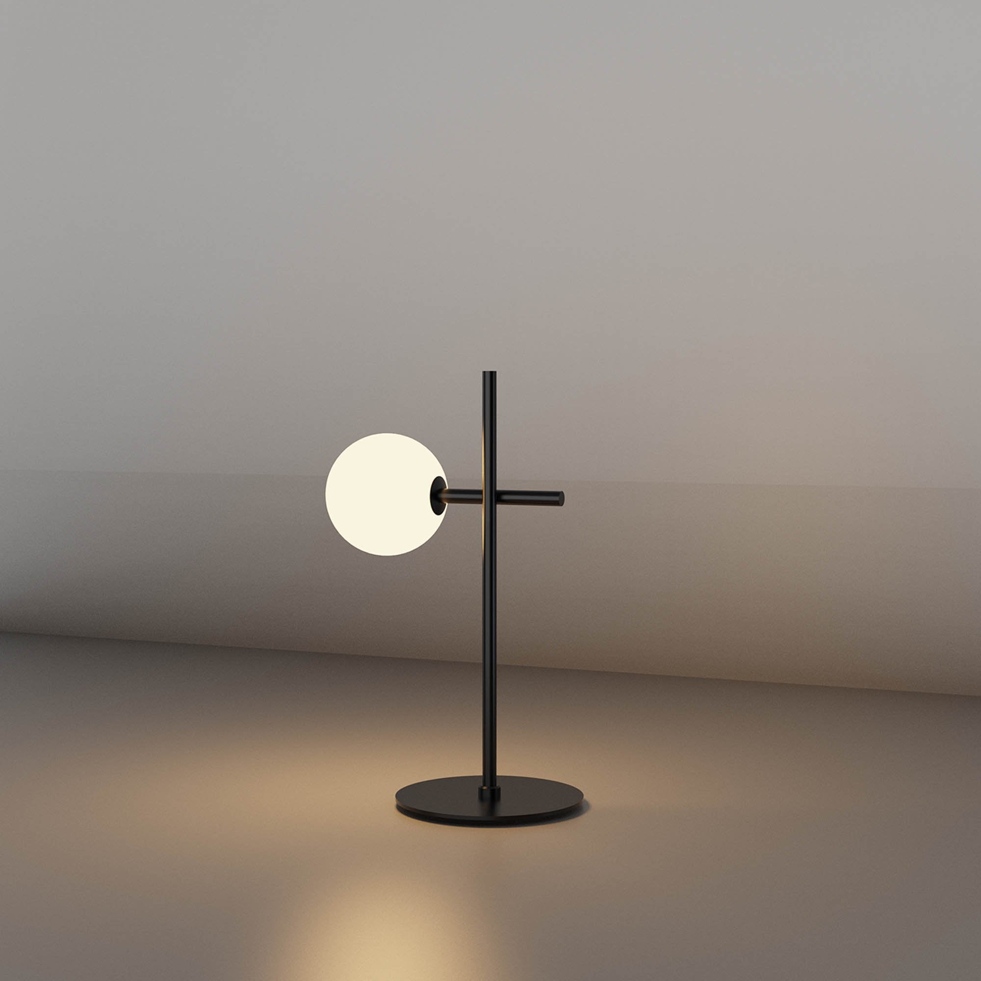 M7638 Cellar Table Lamp 1 Light Replaceable 5W LEDs Black