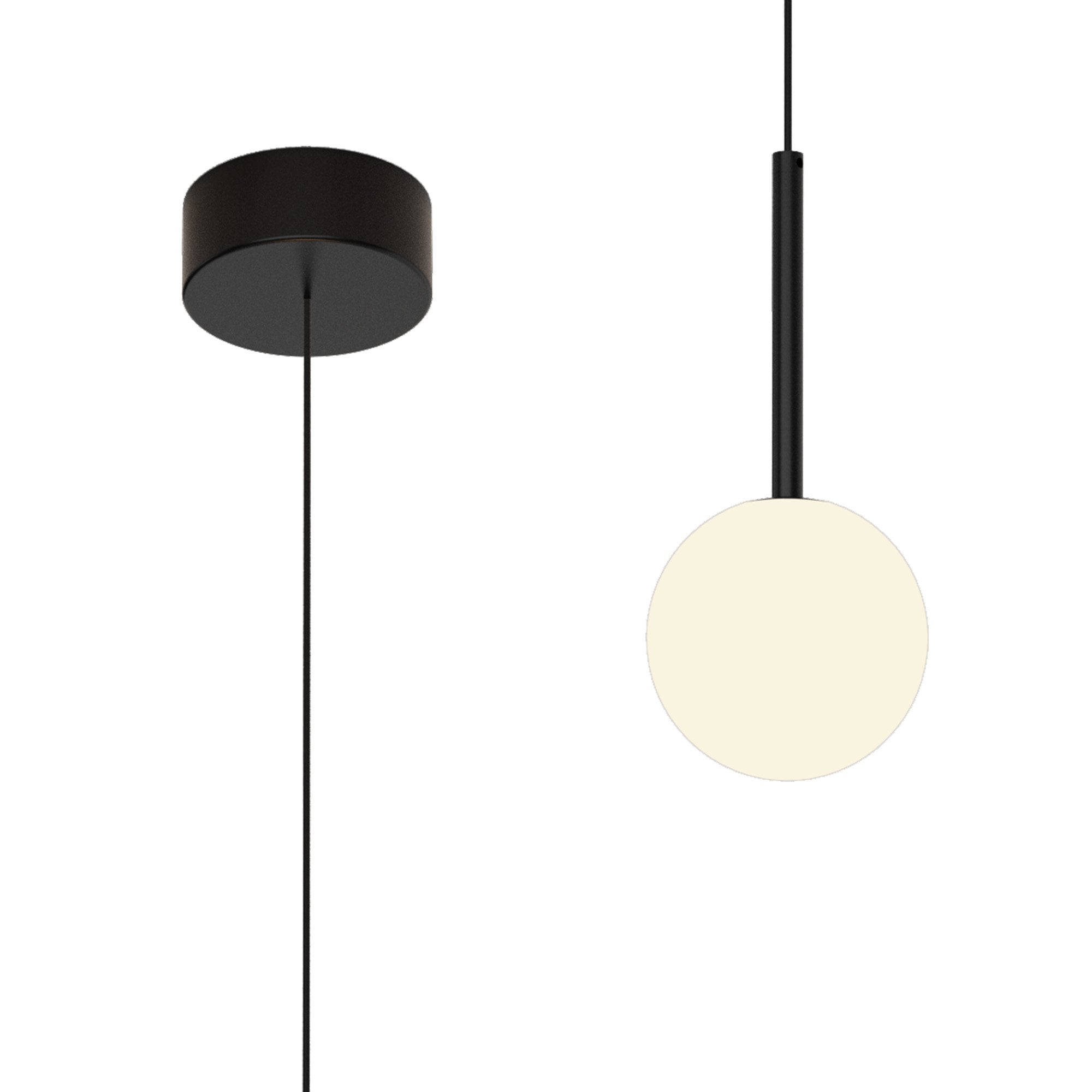 M7634 Cellar Pendant 1 Light Replaceable 5W LEDs Black