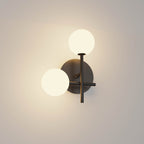 M7635K/L Cellar Left Wall Lamp 2 Light Replaceable 5W LEDs Black