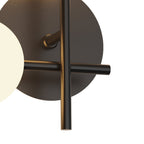 M7635K/L Cellar Left Wall Lamp 2 Light Replaceable 5W LEDs Black