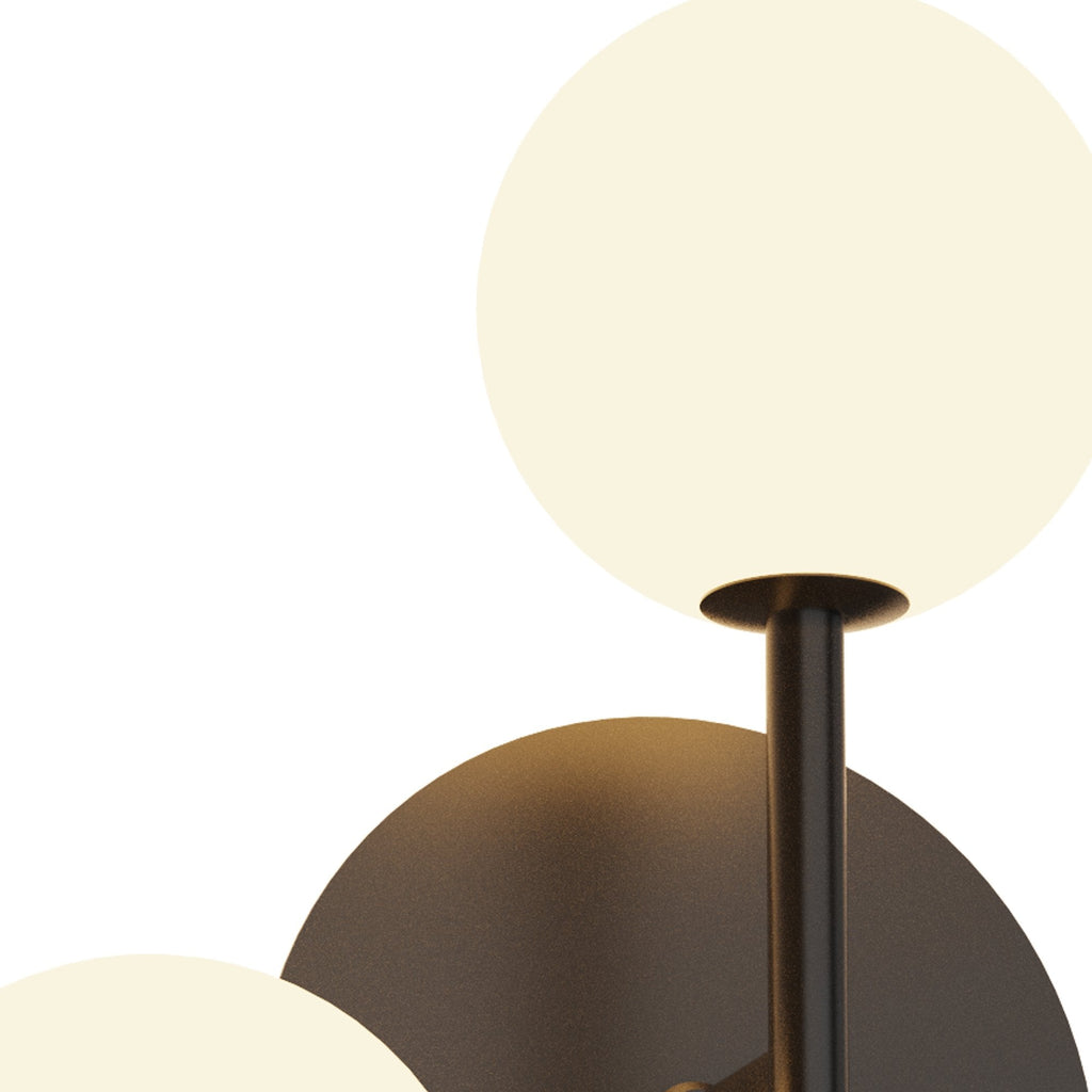 M7635K/L Cellar Left Wall Lamp 2 Light Replaceable 5W LEDs Black