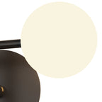 M7636 Cellar Right Wall Lamp 1 Light Replaceable 5W LEDs Black