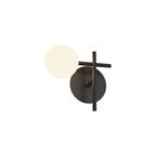 M7636K/L Cellar Left Wall Lamp 1 Light Replaceable 5W LEDs Black