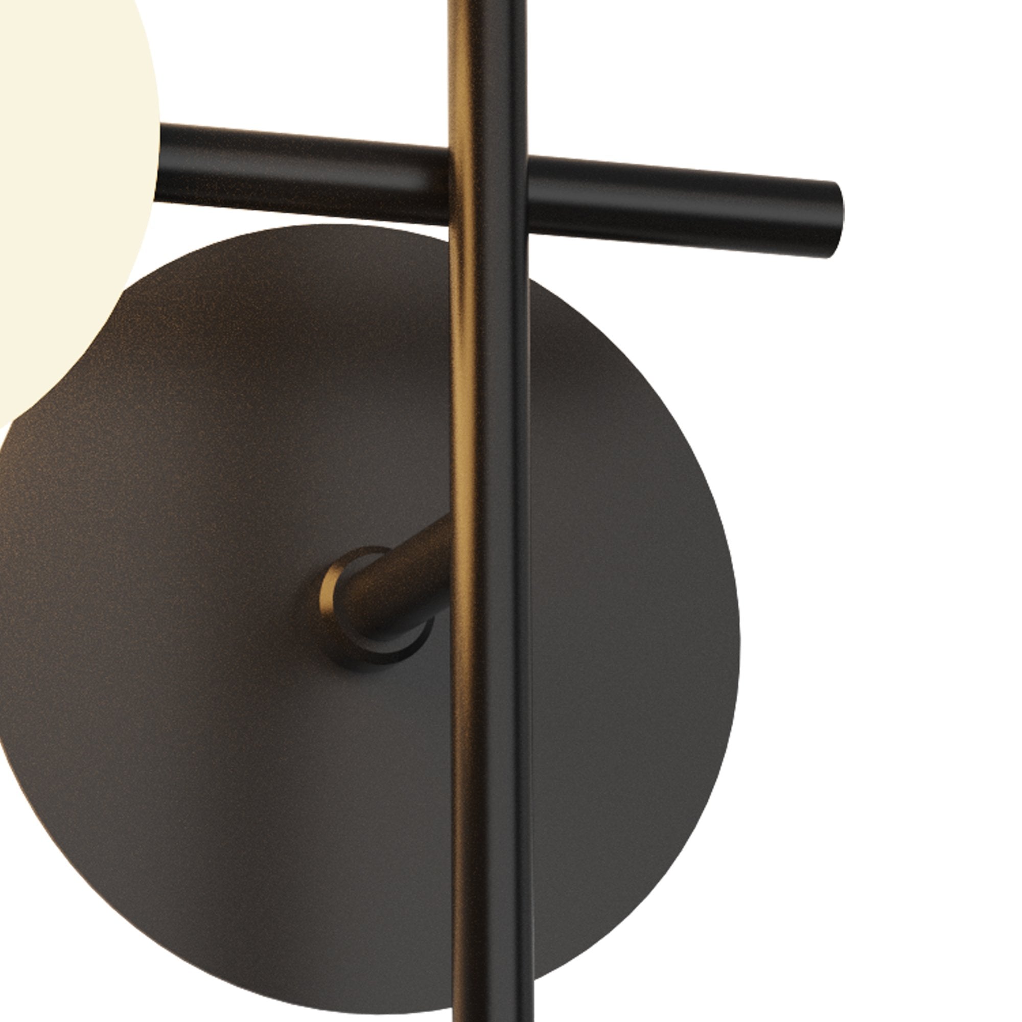 M7636K/L Cellar Left Wall Lamp 1 Light Replaceable 5W LEDs Black