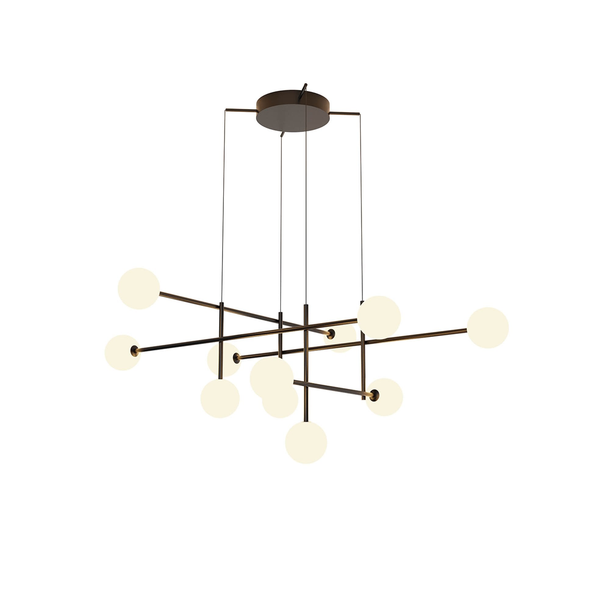 M7630K Cellar Pendant 11 Light Replaceable 5W LEDs Black