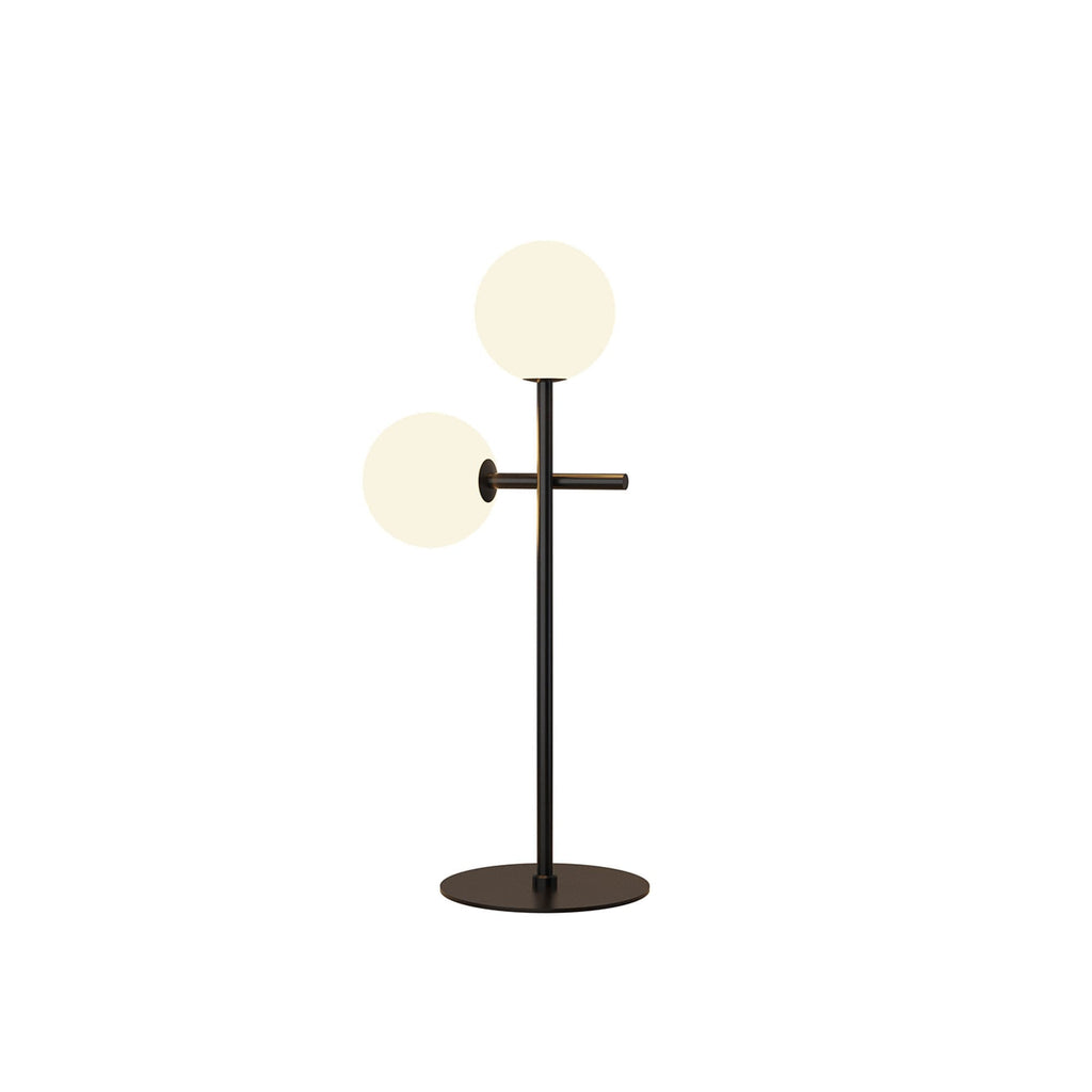 M7637K Cellar Table Lamp 2 Light Replaceable 5W LEDs Black