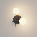 M7635K Cellar Right Wall Lamp 2 Light Replaceable 5W LEDs Black